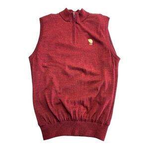 Mizuno Golf Pullover Wool Windbreaker Sweater Vest Size L